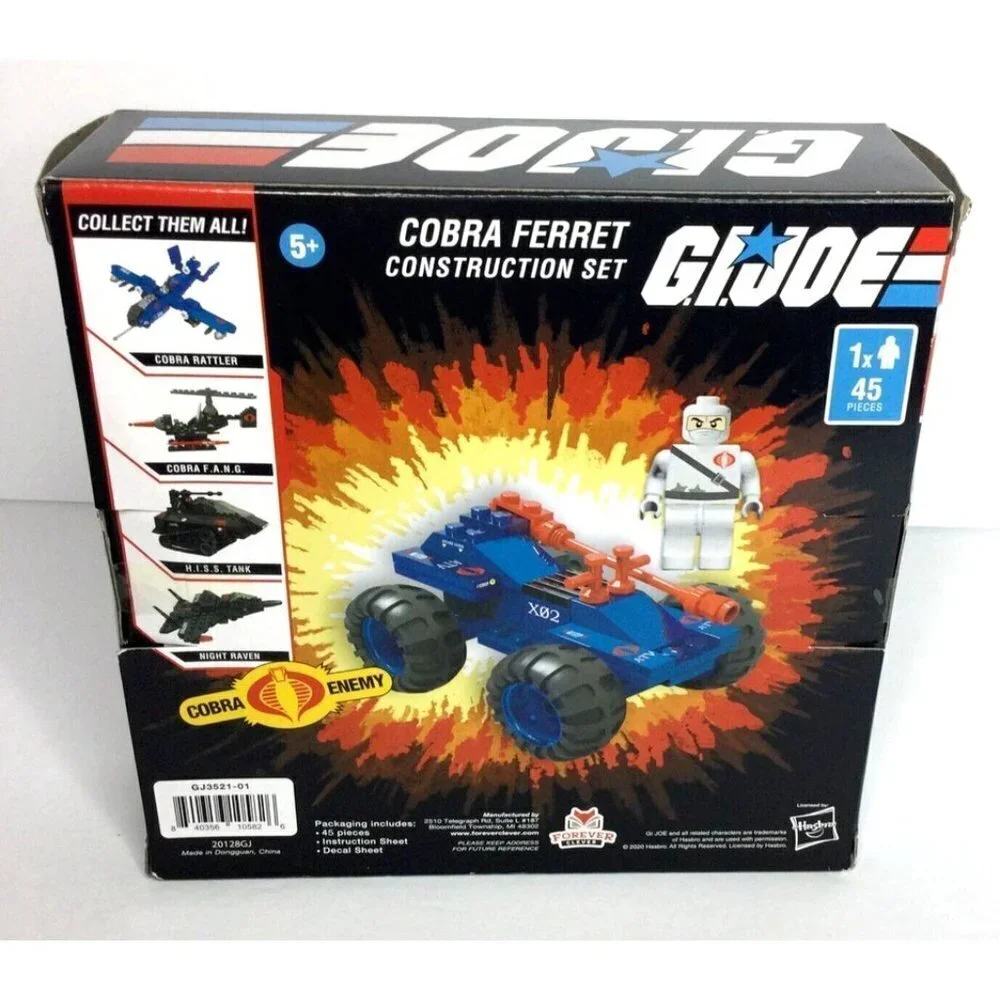 Hasbro G.I. Joe Cobra Ferret Kids‎ Military Vehicle Construction Set 45 Pieces - Picture 3 of 4